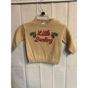 NEW‎ H&M Little Darling Sweater Knit Beige Holiday Christmas Baby Toddler 18M